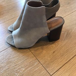 Kenneth Cole Reaction Shoes - Suede open toed booties. Size 8.5. Worn once. Kenneth Cole Reaction Shoes - Suede open toed booties. Size 8.5. Worn once.